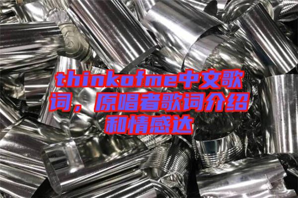thinkofme中文歌詞，原唱者歌詞介紹和情感達(dá)