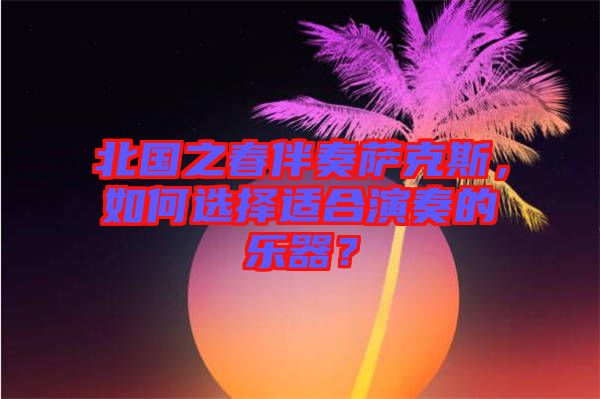北國之春伴奏薩克斯，如何選擇適合演奏的樂器？
