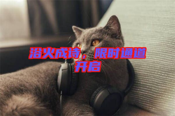浴火成詩(shī)，限時(shí)通道開啟