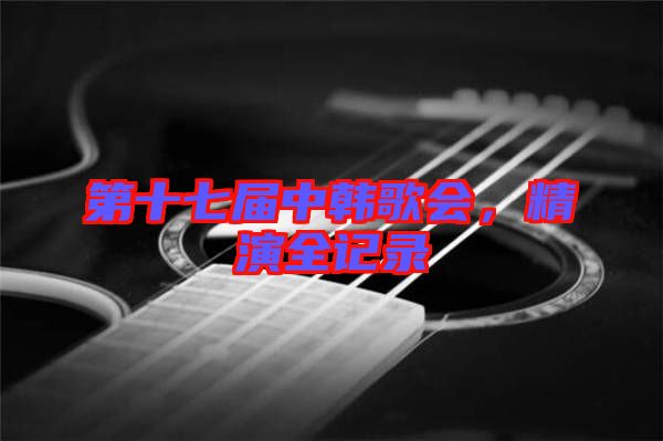 第十七屆中韓歌會，精演全記錄