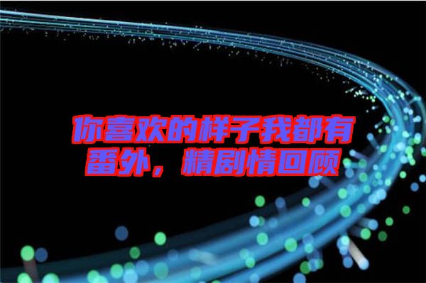 你喜歡的樣子我都有番外，精劇情回顧