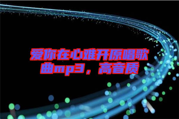 愛你在心難開原唱歌曲mp3，高音質(zhì)