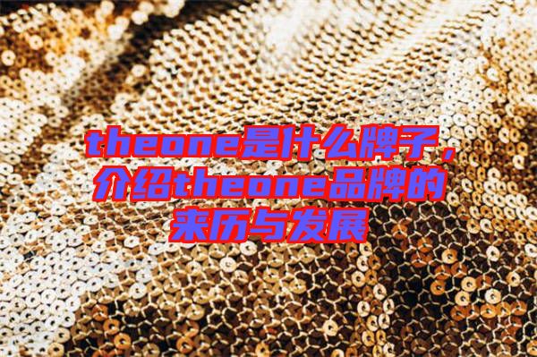 theone是什么牌子，介紹theone品牌的來歷與發(fā)展