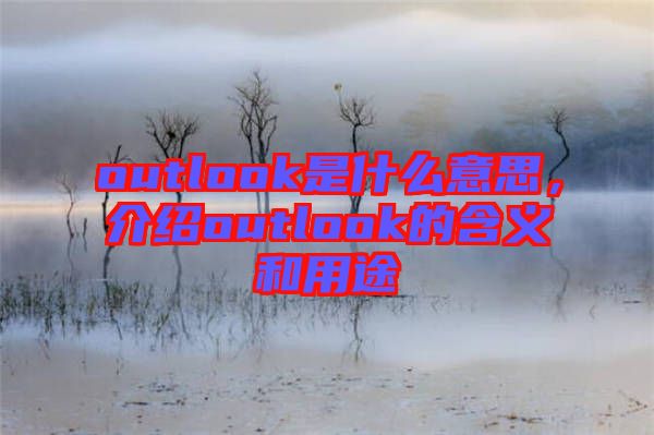 outlook是什么意思，介紹outlook的含義和用途