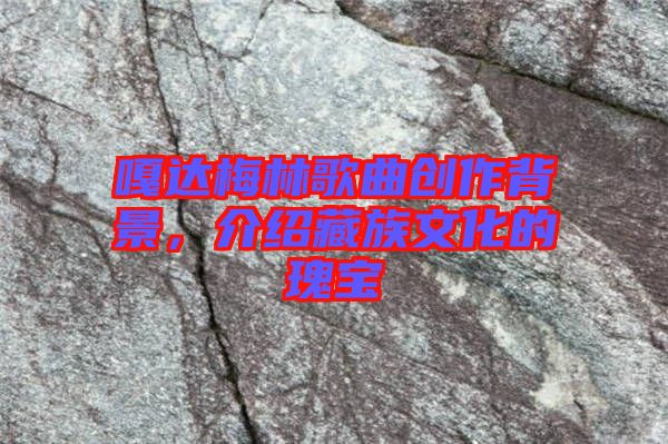 嘎達(dá)梅林歌曲創(chuàng)作背景，介紹藏族文化的瑰寶