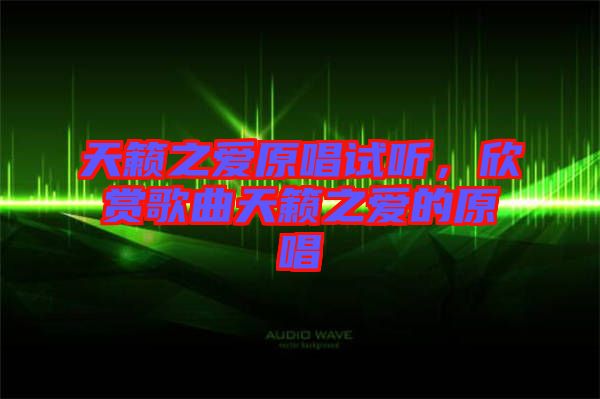 天籟之愛原唱試聽，欣賞歌曲天籟之愛的原唱