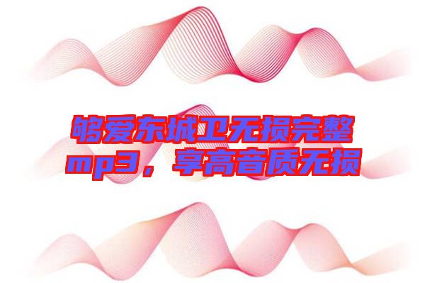 夠愛東城衛(wèi)無損完整mp3，享高音質(zhì)無損