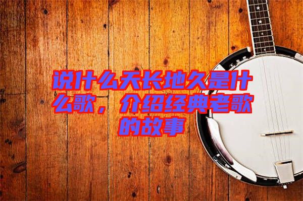 說(shuō)什么天長(zhǎng)地久是什么歌，介紹經(jīng)典老歌的故事