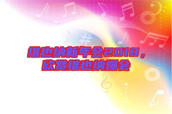 維也納新年會2018，欣賞維也納爆會