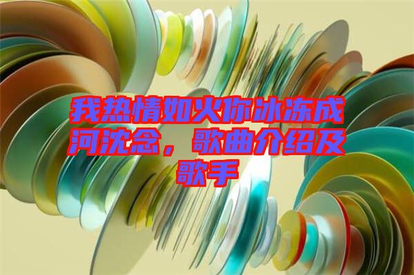 我熱情如火你冰凍成河沈念，歌曲介紹及歌手
