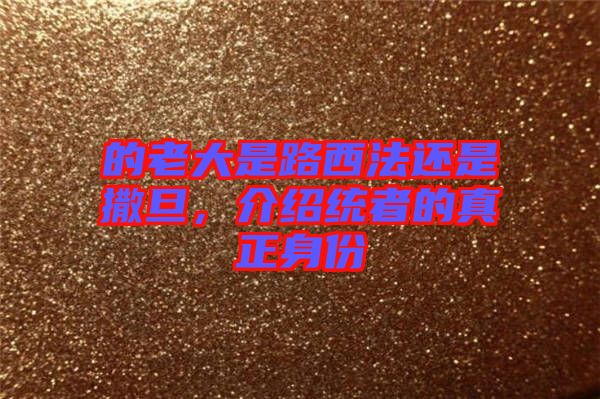 的老大是路西法還是撒旦，介紹統(tǒng)者的真正身份