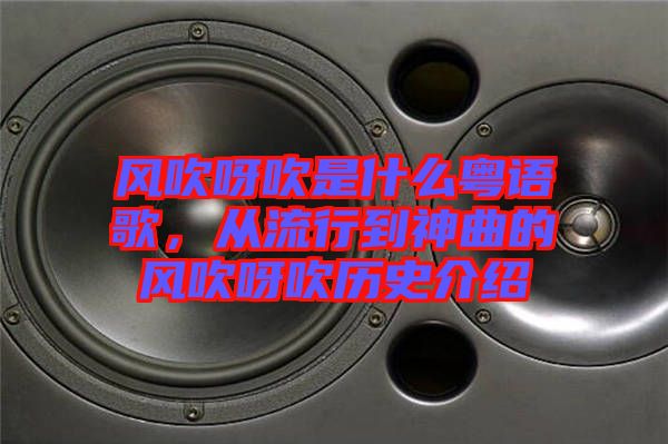 風(fēng)吹呀吹是什么粵語歌，從流行到神曲的風(fēng)吹呀吹歷史介紹