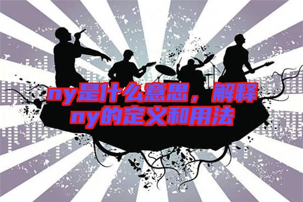 ny是什么意思，解釋ny的定義和用法