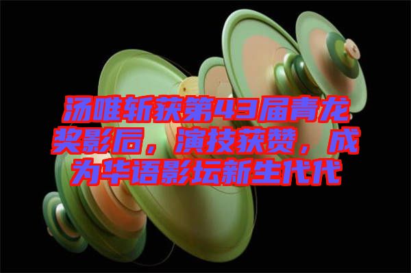 湯唯斬獲第43屆青龍獎(jiǎng)影后，演技獲贊，成為華語(yǔ)影壇新生代代
