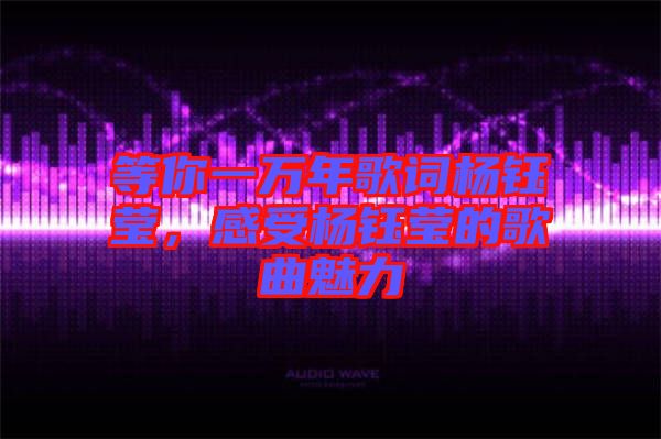 等你一萬(wàn)年歌詞楊鈺瑩，感受楊鈺瑩的歌曲魅力