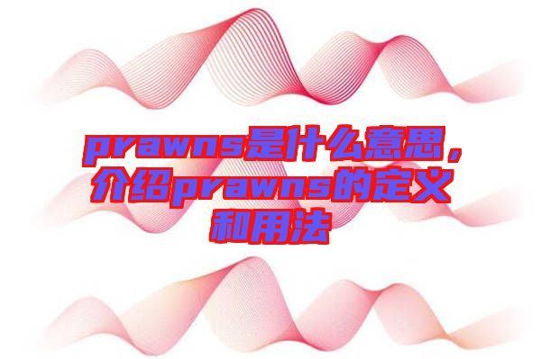 prawns是什么意思，介紹prawns的定義和用法