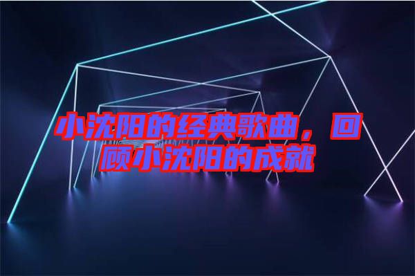 小沈陽(yáng)的經(jīng)典歌曲，回顧小沈陽(yáng)的成就