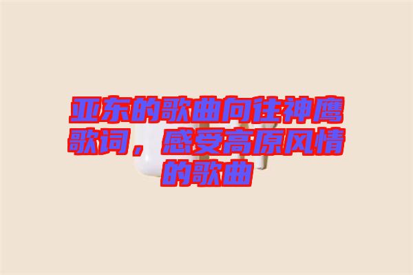 亞東的歌曲向往神鷹歌詞，感受高原風(fēng)情的歌曲