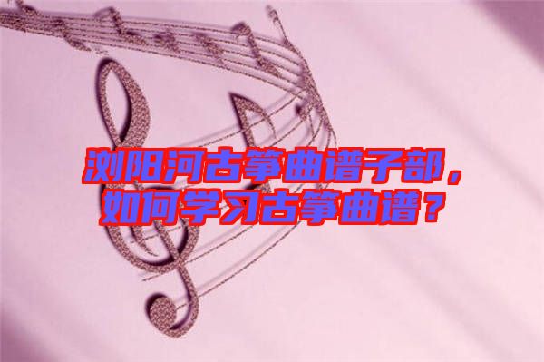 瀏陽河古箏曲譜子部，如何學(xué)習(xí)古箏曲譜？
