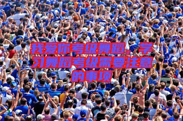 我愛(ài)你考級(jí)舞蹈，學(xué)習(xí)舞蹈考級(jí)需要注意的事項(xiàng)