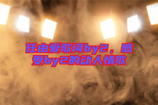 任由愛歌詞by2，感受by2的動人情歌