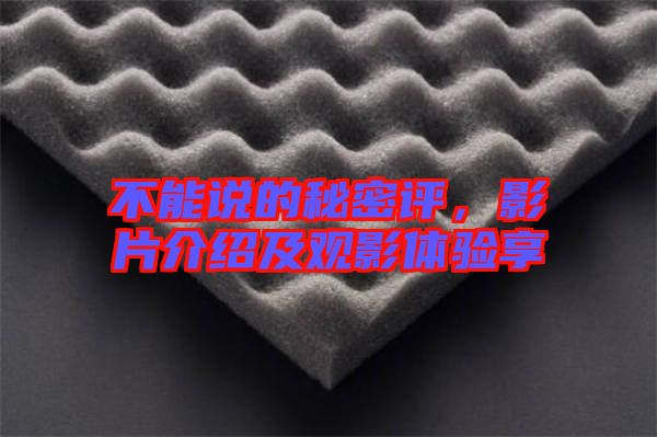不能說的秘密評，影片介紹及觀影體驗(yàn)享