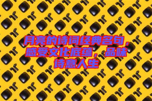 月亮的詩(shī)詞經(jīng)典名句，感受文化底蘊(yùn)，品味詩(shī)意人生