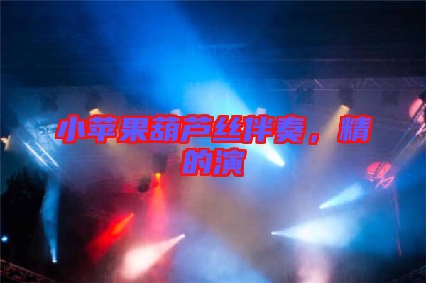小蘋果葫蘆絲伴奏，精的演