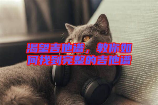 渴望吉他譜，教你如何找到完整的吉他譜