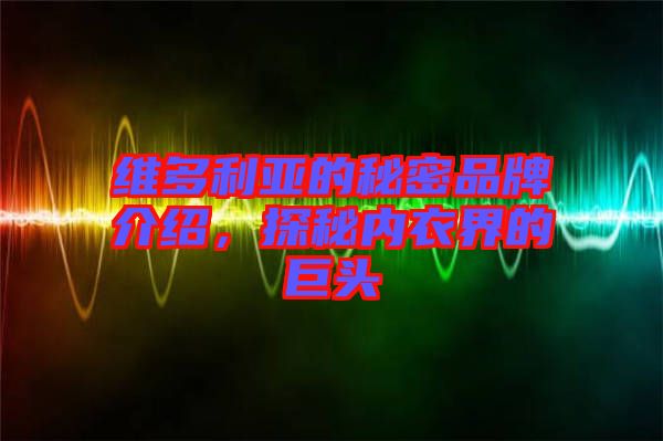 維多利亞的秘密品牌介紹，探秘內(nèi)衣界的巨頭