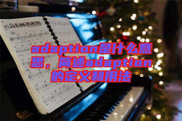adaption是什么意思，簡述adaption的定義和用法
