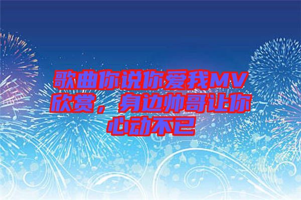 歌曲你說(shuō)你愛(ài)我MV欣賞，身邊帥哥讓你心動(dòng)不已
