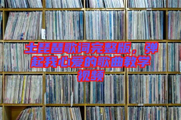 土琵琶歌詞完整版，彈起我心愛的歌曲教學視頻