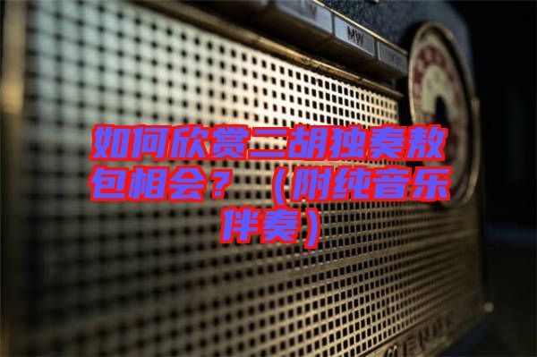 如何欣賞二胡獨奏敖包相會？（附純音樂伴奏）