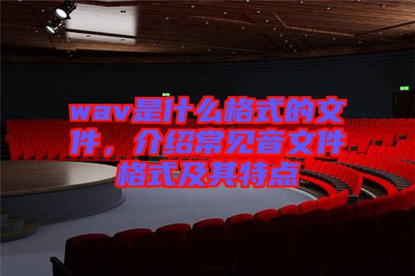 wav是什么格式的文件，介紹常見音文件格式及其特點