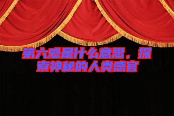 第六感是什么意思，探索神秘的人類感官