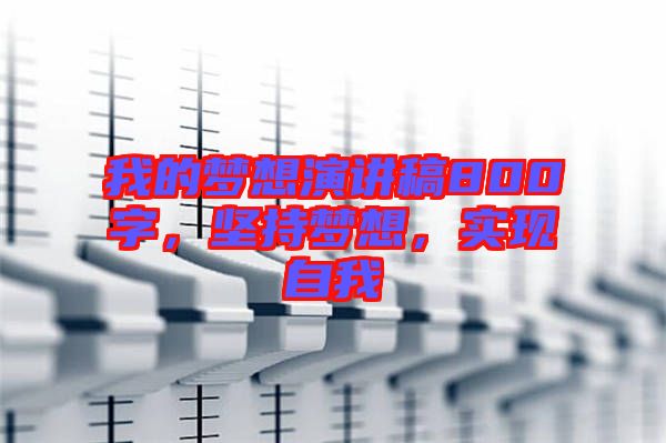 我的夢想演講稿800字，堅持夢想，實現(xiàn)自我