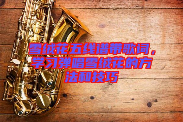 雪絨花五線譜帶歌詞，學(xué)習彈唱雪絨花的方法和技巧
