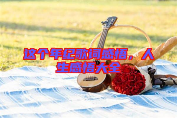 這個(gè)年紀(jì)歌詞感悟，人生感悟大全