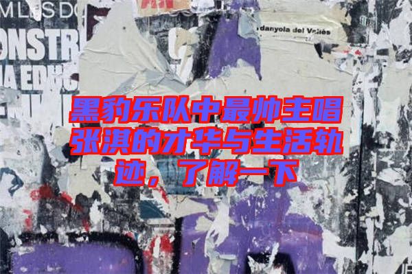 黑豹樂(lè)隊(duì)中最帥主唱張淇的才華與生活軌跡，了解一下