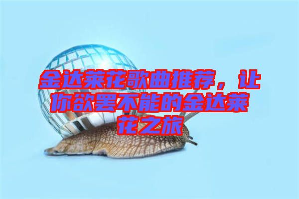 金達萊花歌曲推薦，讓你欲罷不能的金達萊花之旅