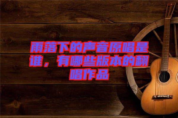 雨落下的聲音原唱是誰，有哪些版本的翻唱作品