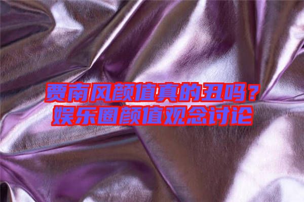 賈南風(fēng)顏值真的丑嗎？娛樂(lè)圈顏值觀念討論