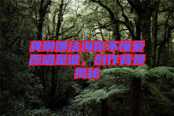 龔琳娜法海你不懂愛原唱是誰，創(chuàng)作背景揭秘