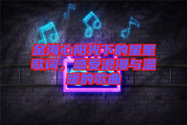 金海心陽(yáng)光下的星星歌詞，感受浪漫與溫暖的歌曲